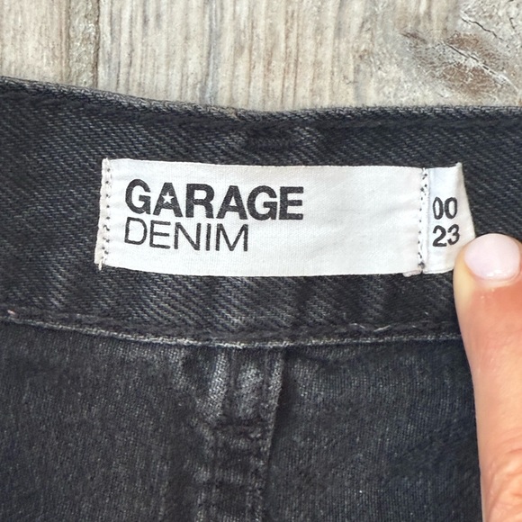 Garage Black Denim Jeans size 23 - Picture 2 of 5